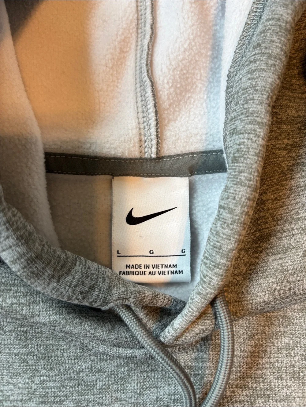 Nike Gray Kansas City Chiefs Crewneck Hoodie with Logo